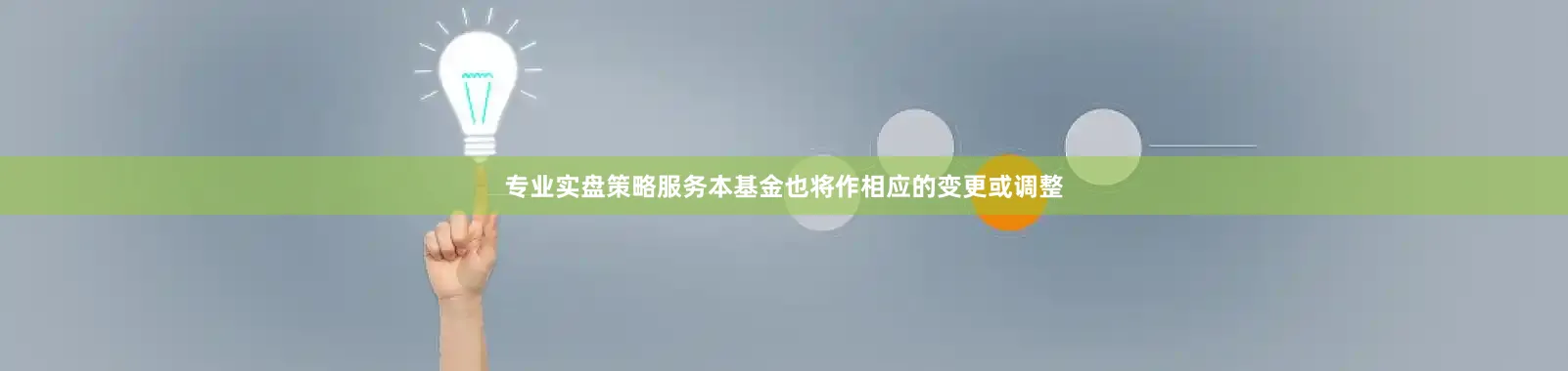 专业实盘策略服务本基金也将作相应的变更或调整