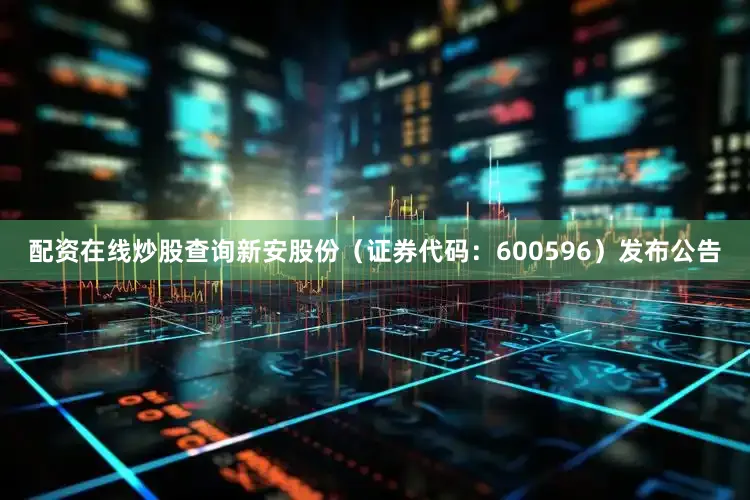 配资在线炒股查询新安股份（证券代码：600596）发布公告