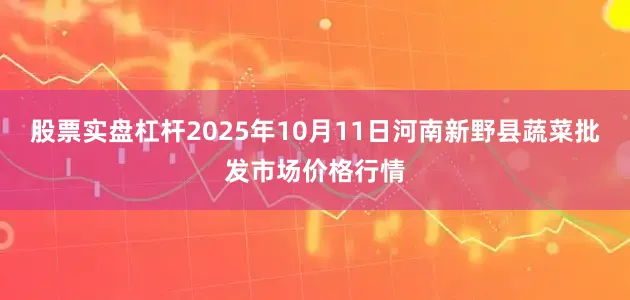 股票实盘杠杆2025年10月11日河南新野县蔬菜批发市场价格行情